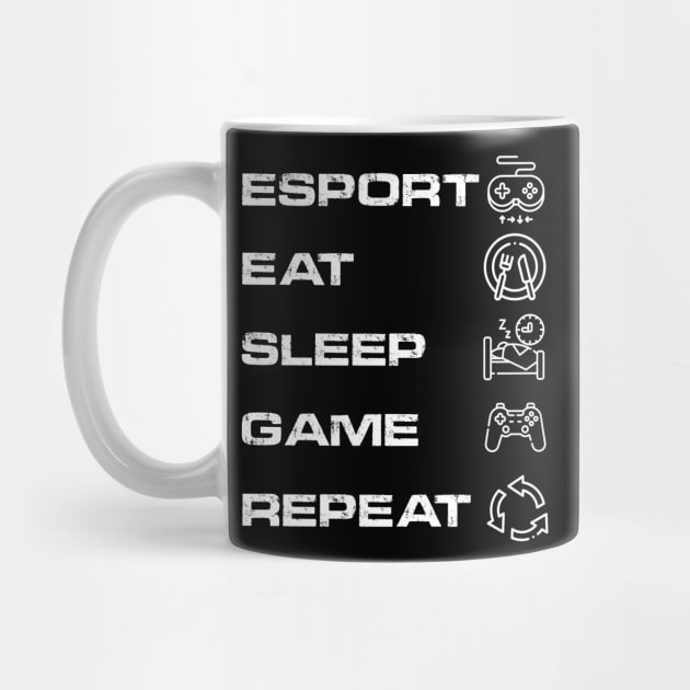 esport eat sleep game repeat by SULY